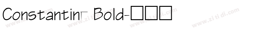 Constantine Bold字体转换